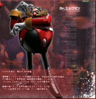 Shadow the Hedgehog (Japanese) Translation: 'Dr. Eggman:   A mad genius with an IQ of 300. In order to build his dream utopia, Eggmanland, he once again sets out to conquer the world.  As a base for his conquest, he’s constructing secret facilities across the globe.  Both Cryptic Castle and Circus Park are part of these operations. He views the Black Arms, who threaten the world with destruction, as “filthy pests who dare defile my world,” and stands against them as an enemy.'